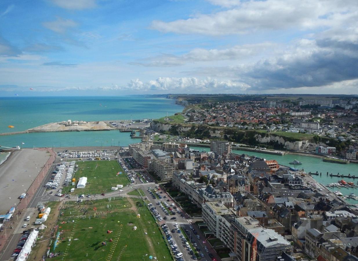 L'Horizon Bleu - Vue Panoramique & Proche Plage - Espace & Confort Apartamento Dieppe Exterior foto